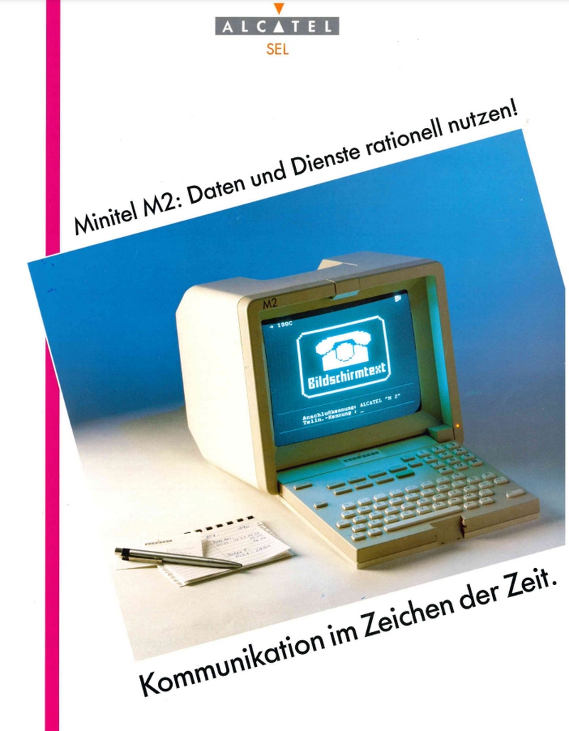 Gamme EXPORT: Le Minitel 2 en Allemagne